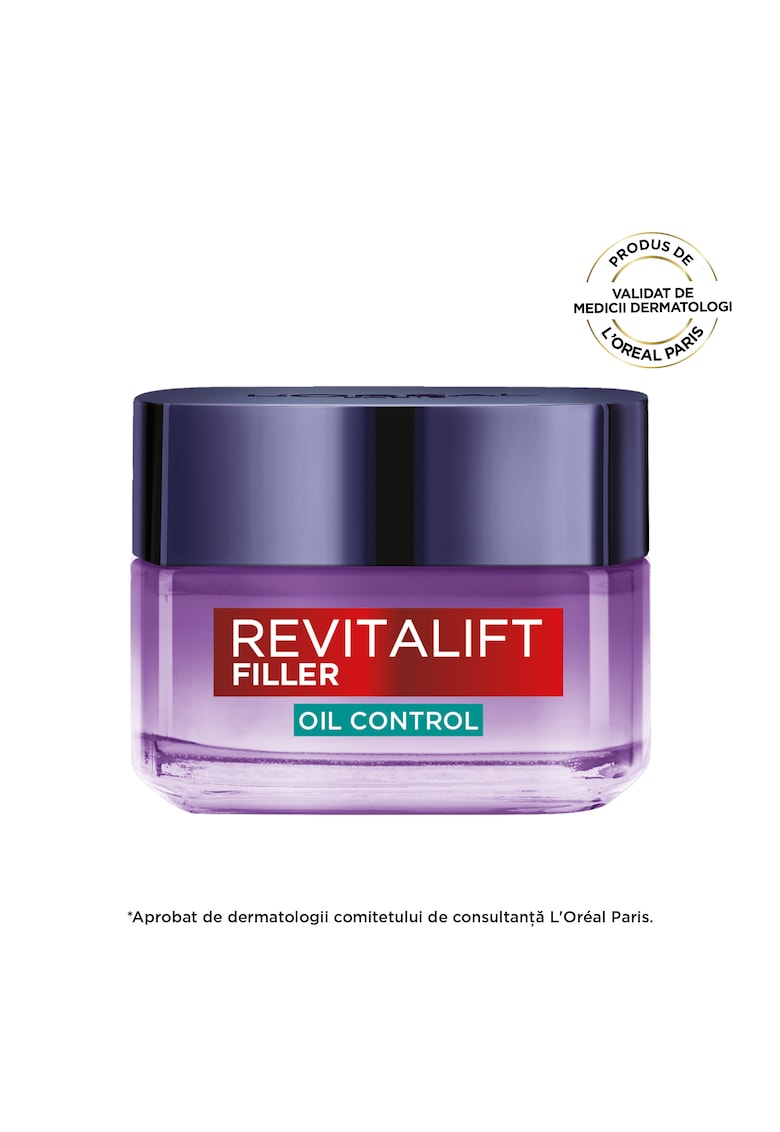 Crema-gel matifianta  Revitalift Filler - contine Acid Hialuronic si Acid Salicilic - redensifica si reduce porii - 50 ml
