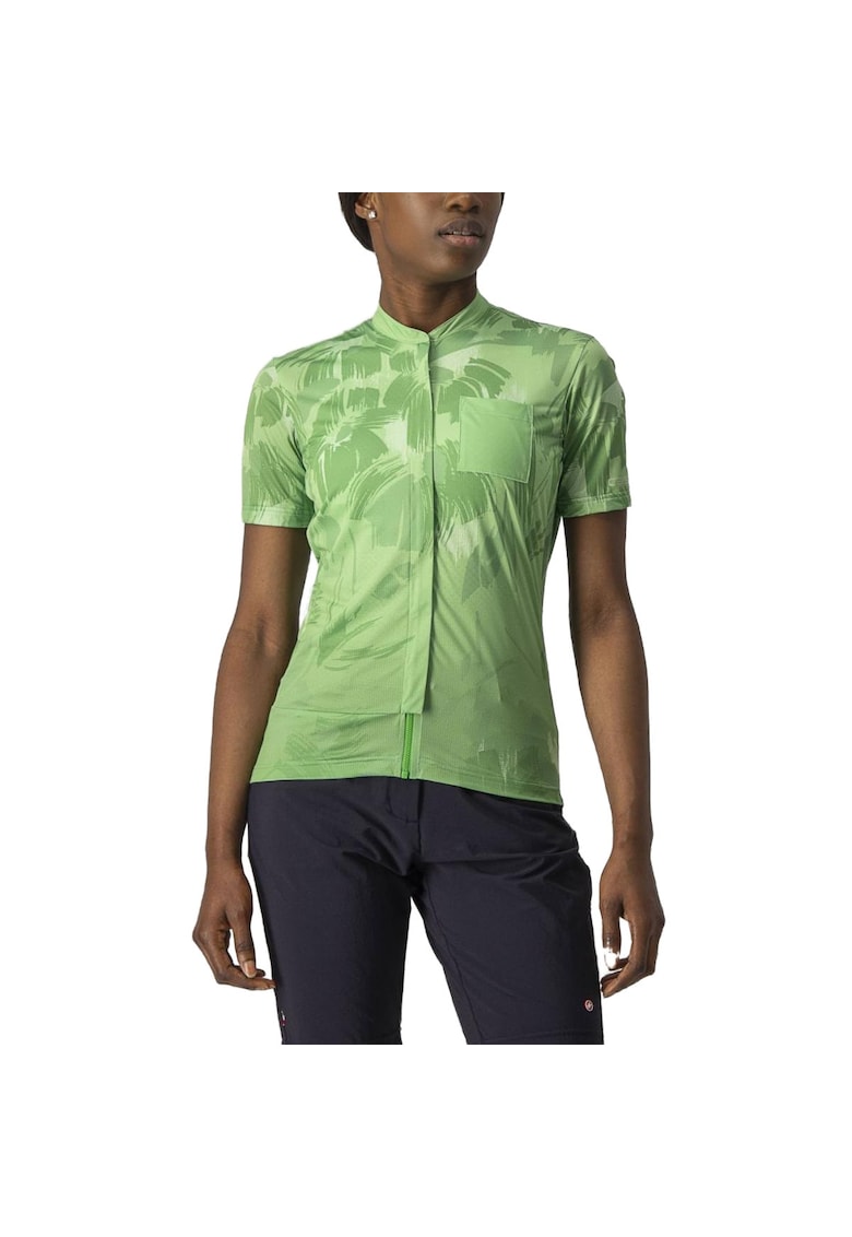 Tricou ciclism dama Unlimited Sentiero Verde - Verde