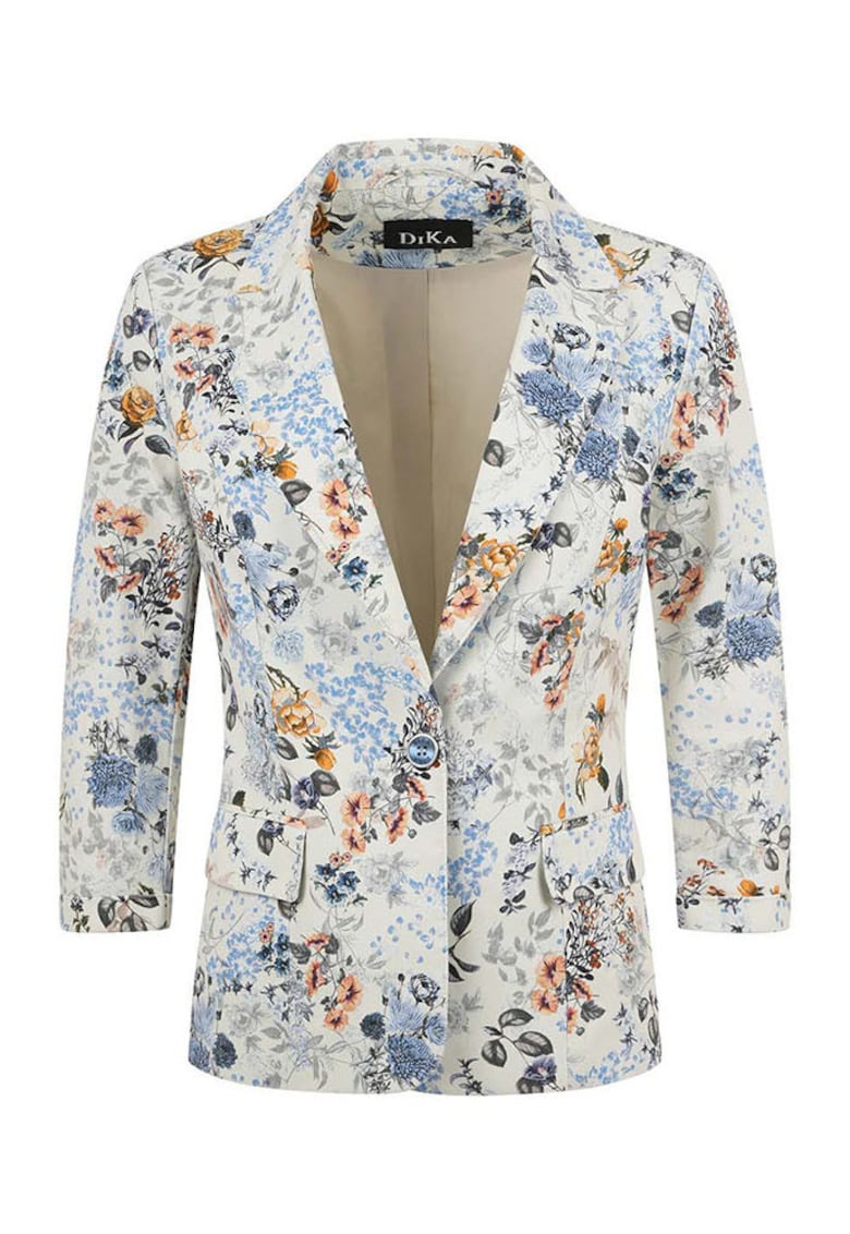 Sacou din bumbac cu model floral