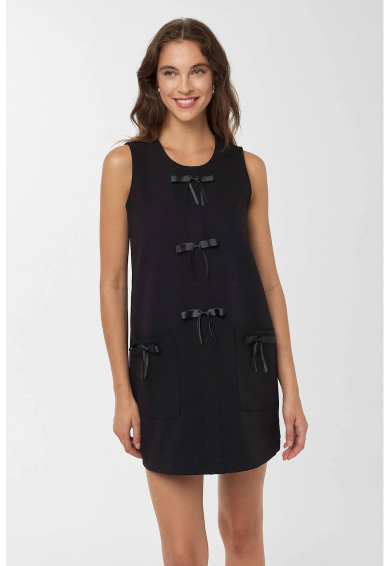 Rochie mini - neagra - poliester si elastan