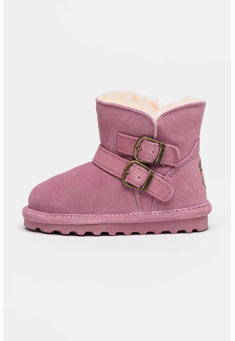 Ghete slip-on de piele intoarsa Katya - Roz fandango