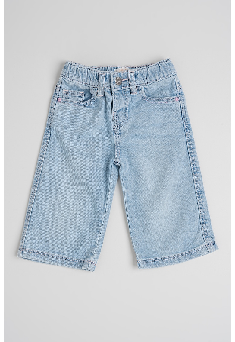 Pantaloni trei sferturi din denim - Albastru deschis