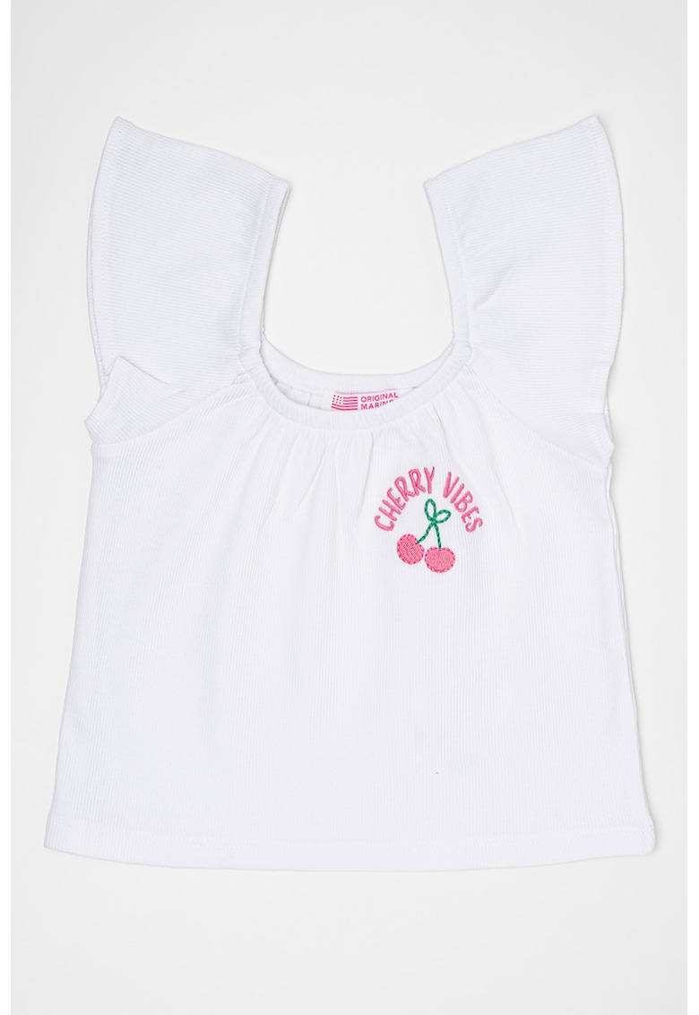 Tricou cu detaliu brodat