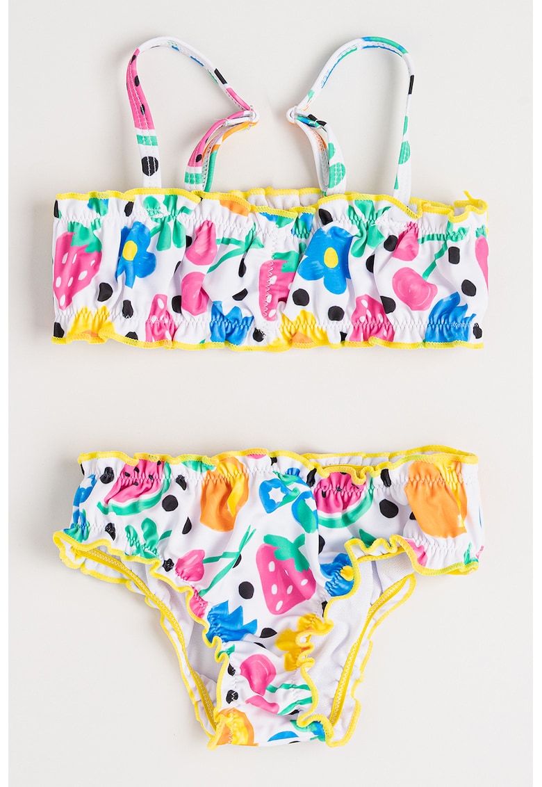 Costum de baie din doua piese cu model Costum de baie din doua piese cu model