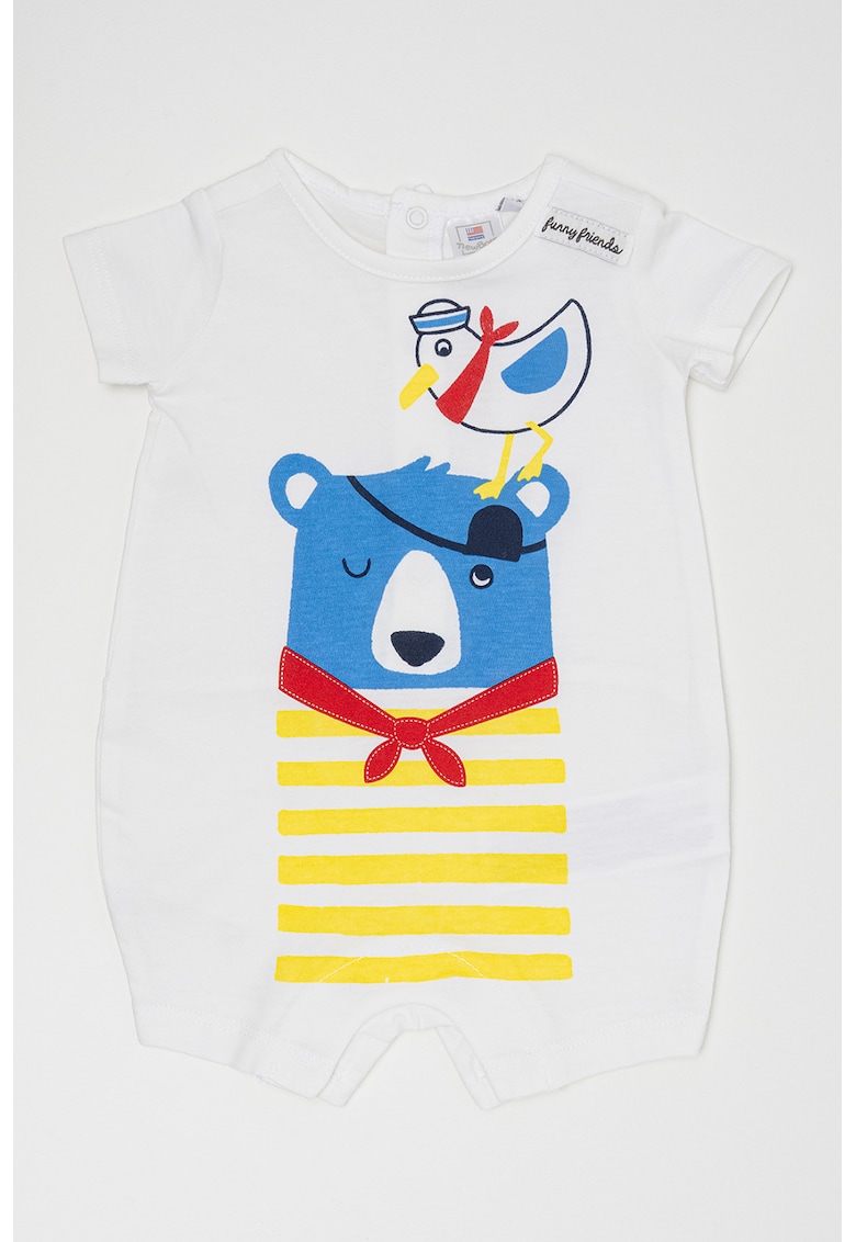 Salopeta de bumbac cu model grafic