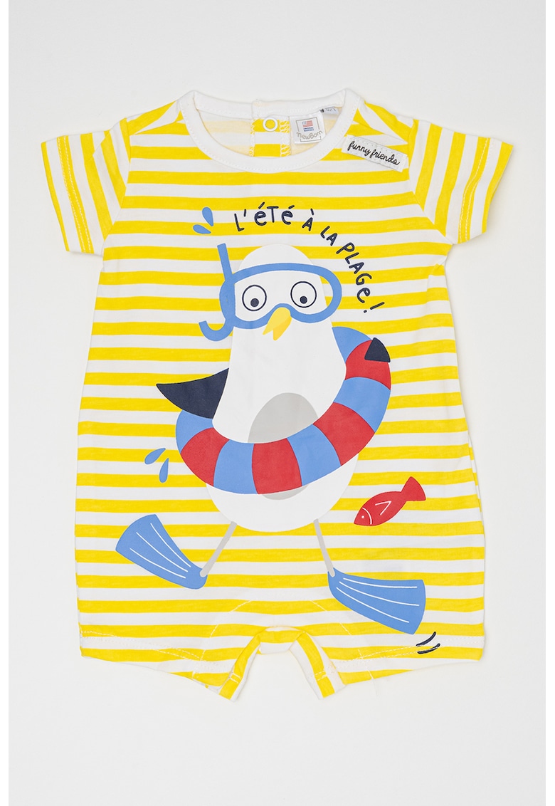 Salopeta de bumbac cu model grafic