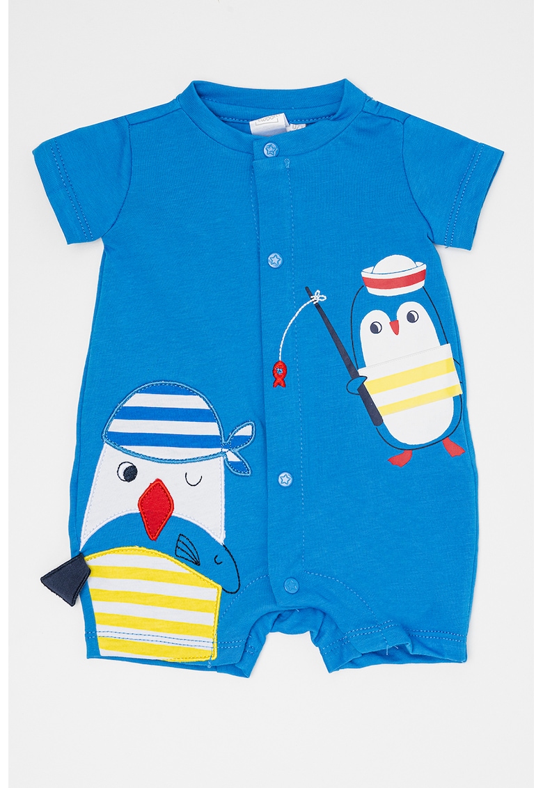 Salopeta de bumbac cu model grafic