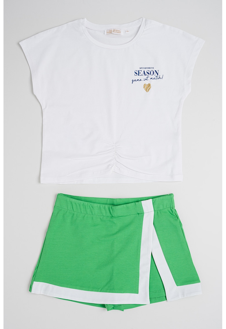 Set de tricou si fusta-pantalon