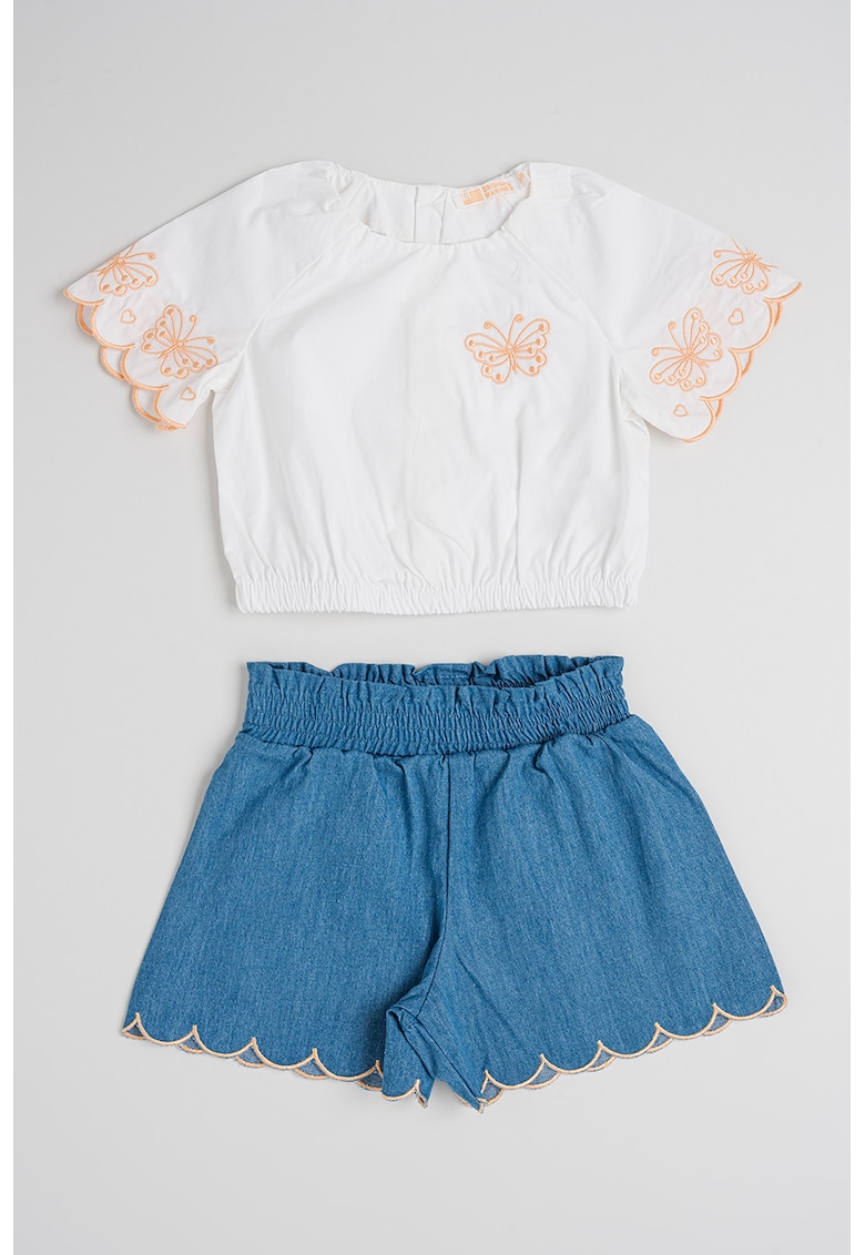 Set de tricou de bumbac si pantaloni - 2 piese