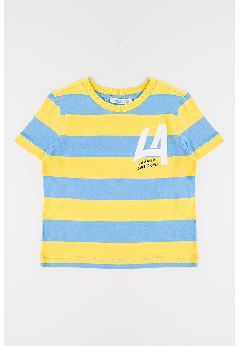 Tricou de bumbac cu model in dungi