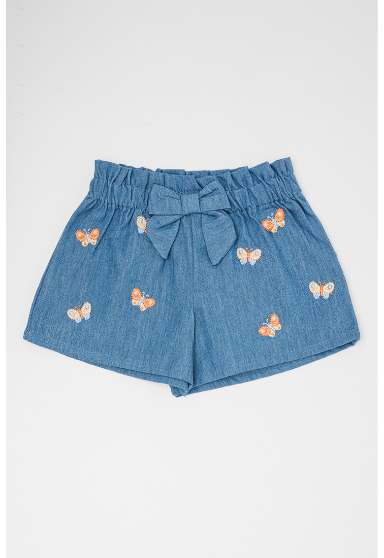Pantaloni scurti de denim cu detalii brodate