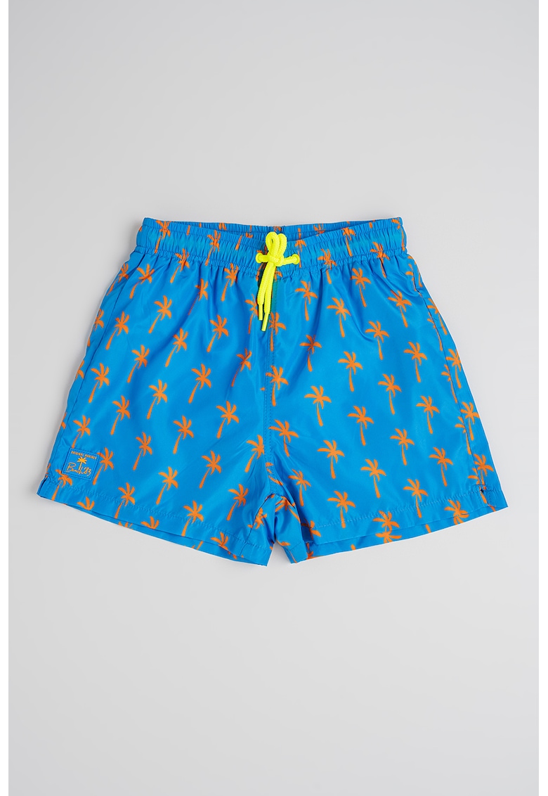 Pantaloni scurti cu model si snur in talie Pantaloni scurti cu model si snur in talie