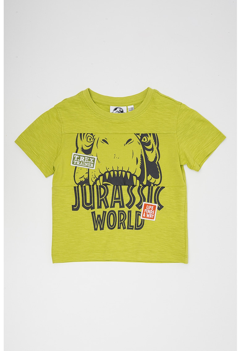 Tricou de bumbac cu imprimeu grafic si text