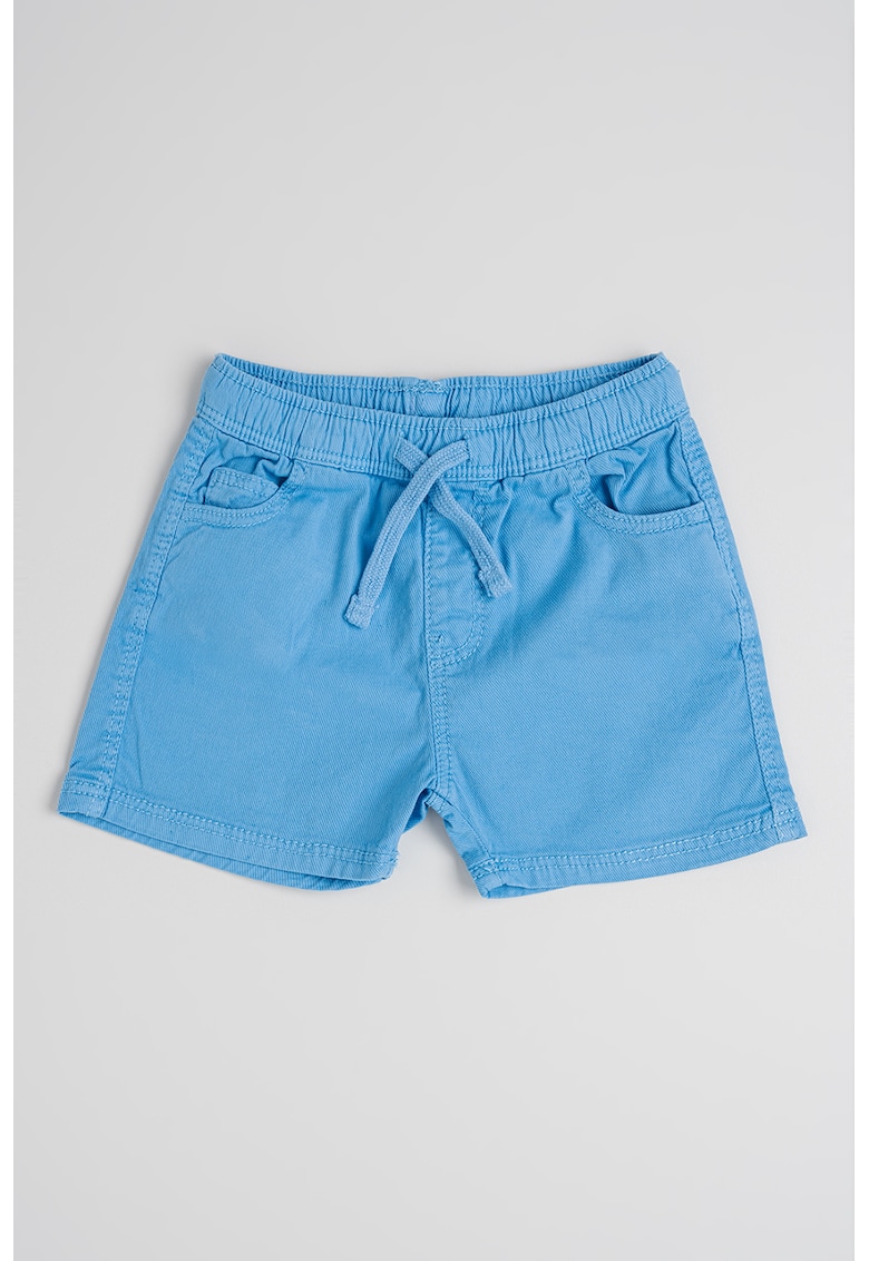 Pantaloni scurti din amestec de bumbac - Albastru deschis
