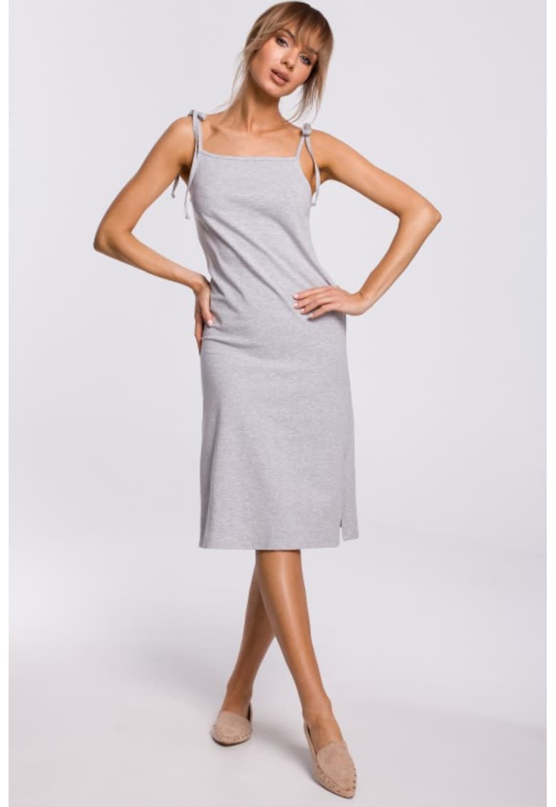 Rochie midi cu bretele subtiri - Rochie midi cu bretele subtiri -