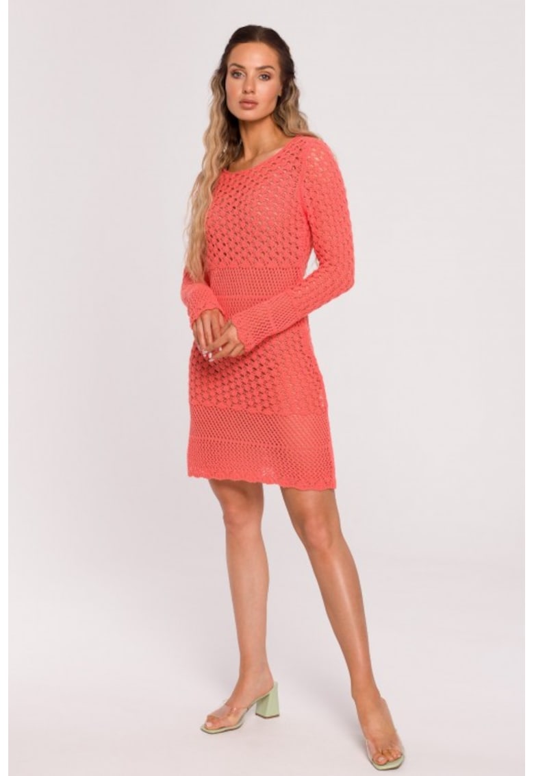 Rochie tricotata cu model ajurat -