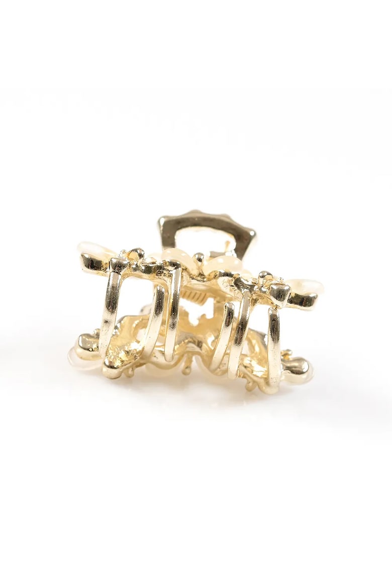 Cleste de par auriu cu fluturi decorativi si detalii sidefate