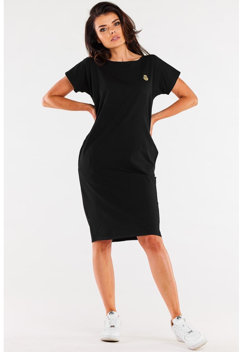 Rochie-tricou cu maneci scurte