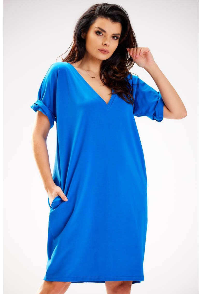 Rochie supradimensionata - cu buzunare -