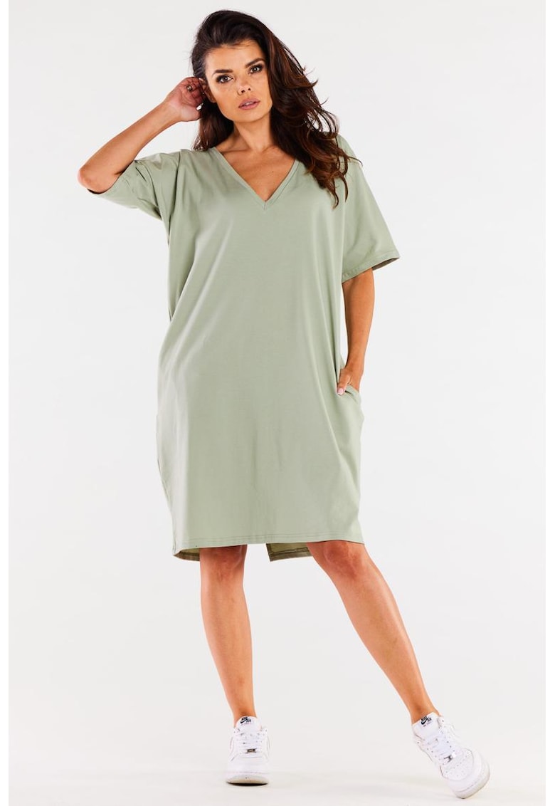 Rochie supradimensionata - cu buzunare -