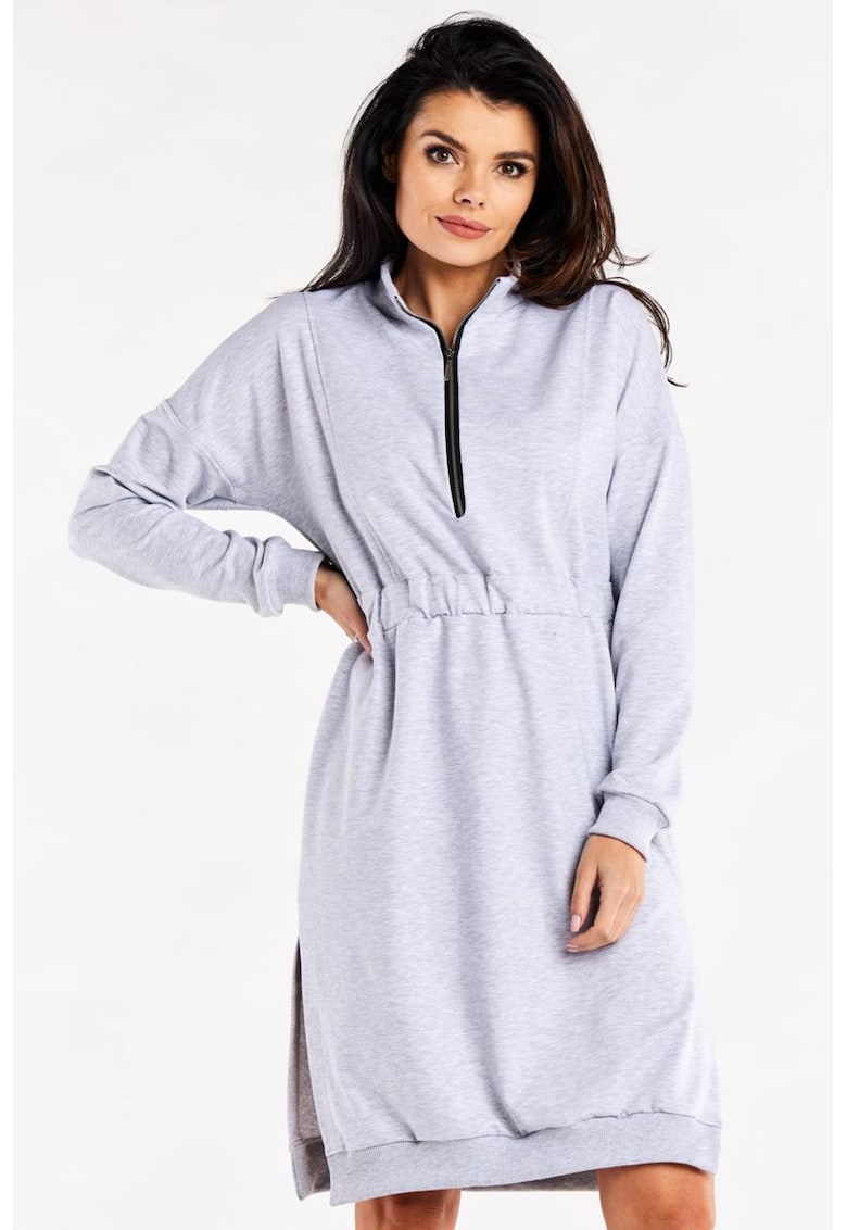 Rochie-hanorac casual din bumbac