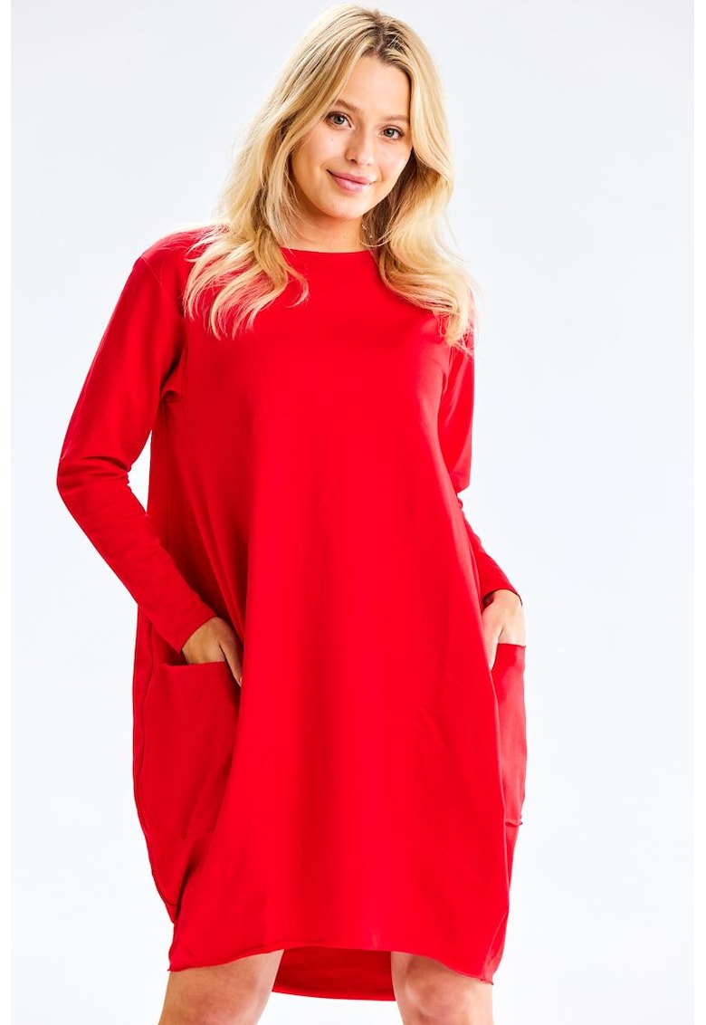 Rochie midi - cu maneci lungi