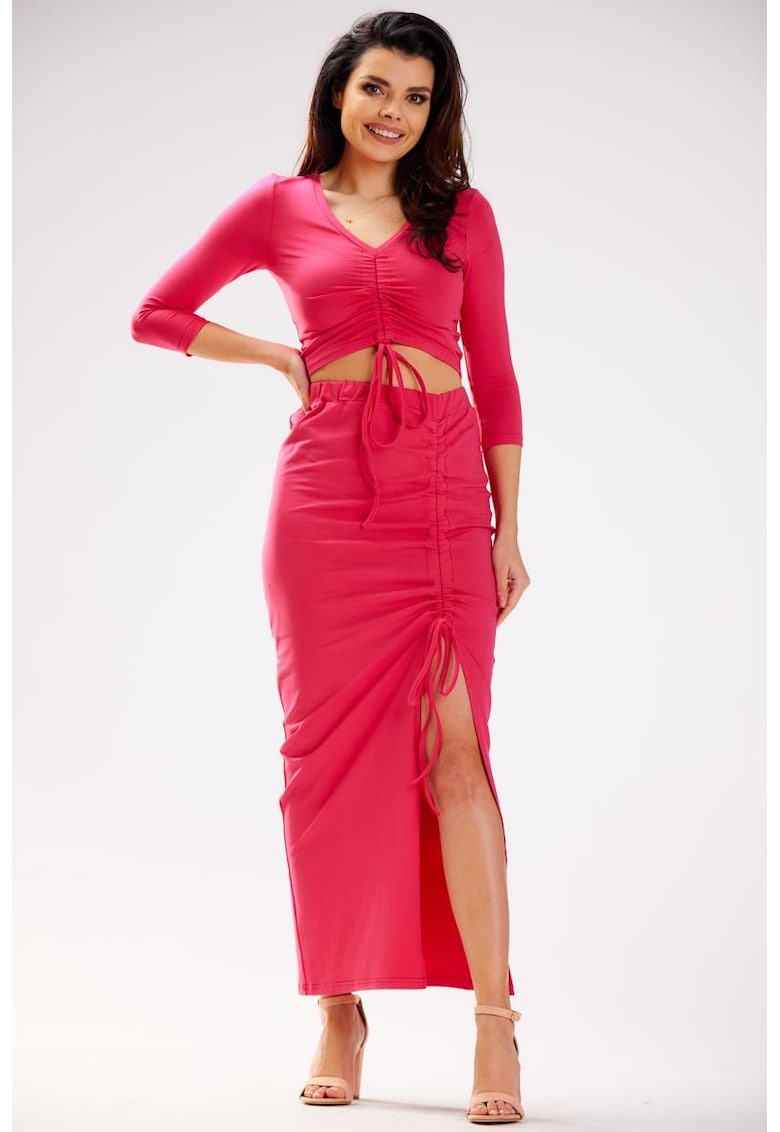 Fusta cu insertie elastica Fusta cu insertie elastica