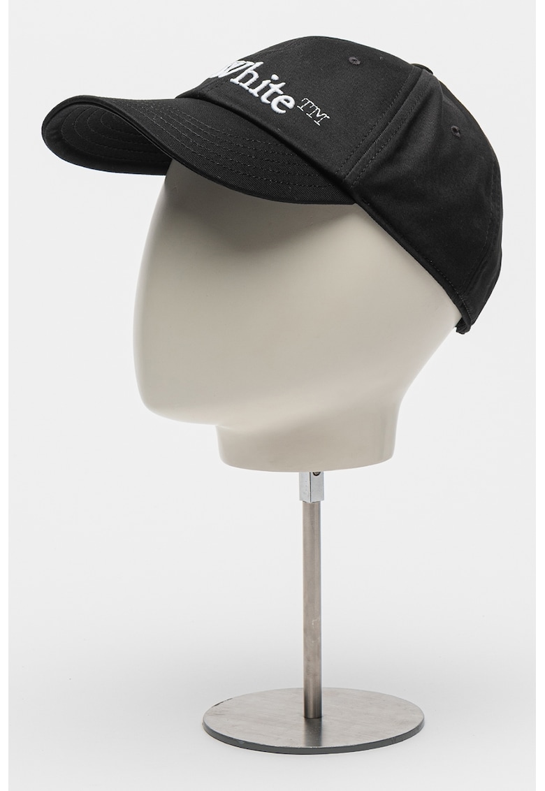 Sapca de bumbac cu logo - Negru