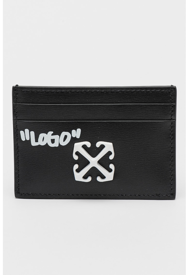 Portcart de piele cu logo Jitney