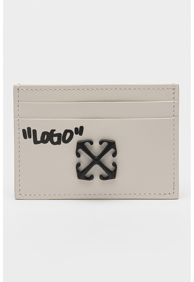 Portcart de piele cu logo Jitney