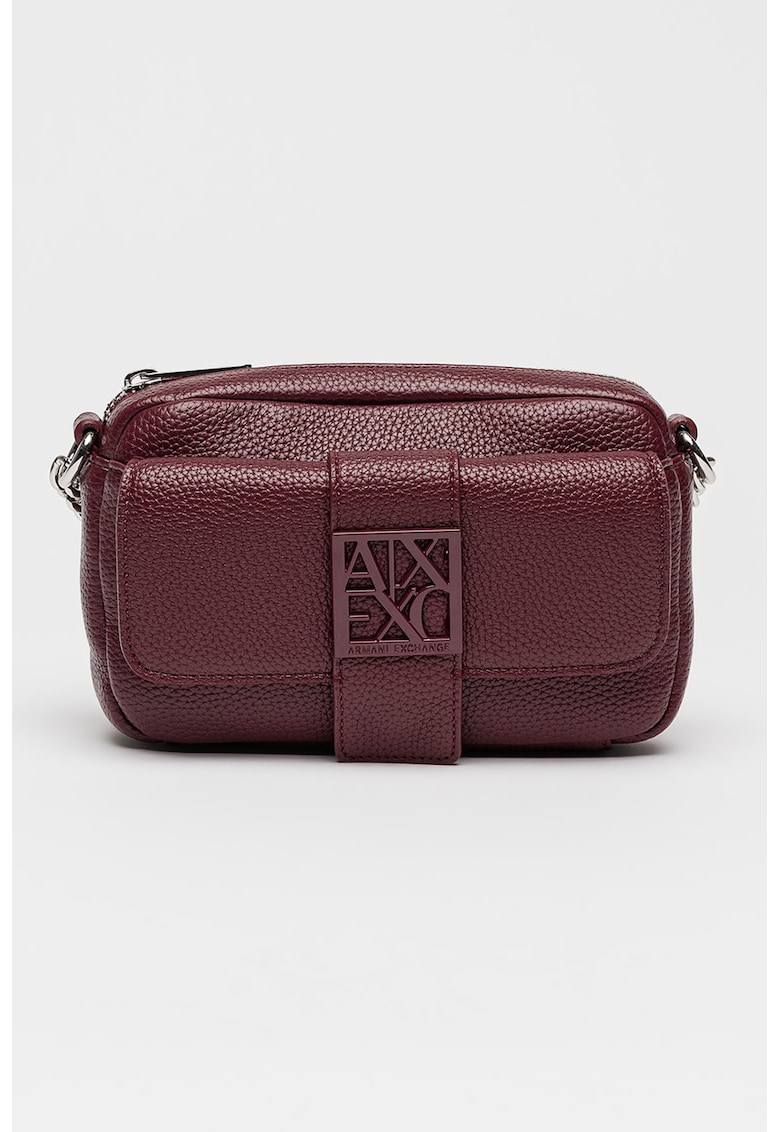 Geanta crossbody cu bareta din lant - Violet tyrian