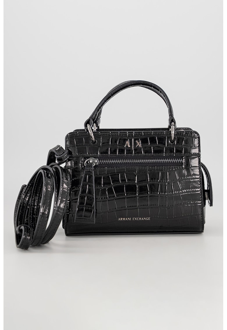 Geanta din piele ecologica cu maner si bareta detasabila