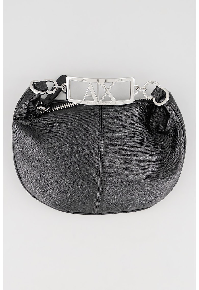 Geanta crossbody din piele ecologica - Negru