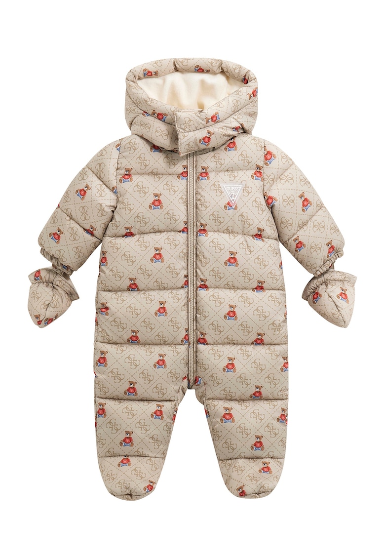 Salopeta cu botosei - gluga si model Salopeta cu botosei - gluga si model