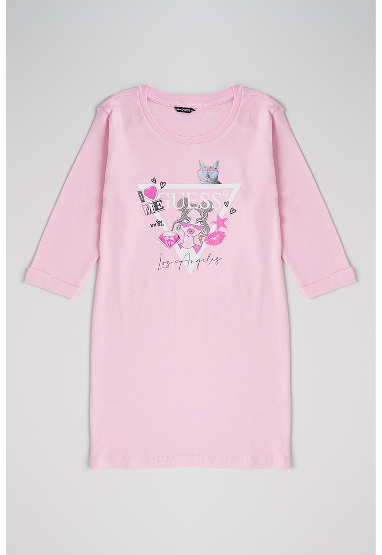 Rochie-bluza sport cu imprimeu logo