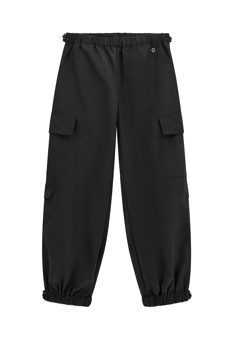 Pantaloni cargo cu talie elastica
