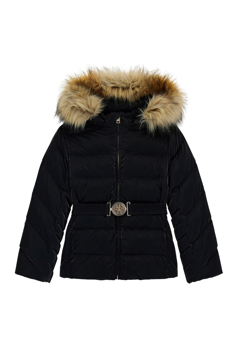 Geaca matlasata cu captuseala de blana sintetica