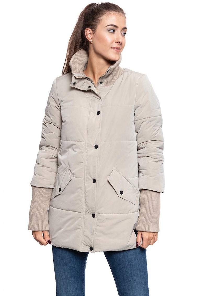 Jacheta De Iarna - Heidi Shortparka - Material: 100% Poliester - Croi: Regular Fit - Inchidere: Fermoar - Capse - Numar De Buzunare: 3 - Bej