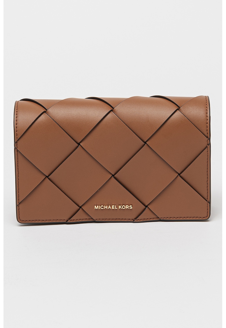 Geanta crossbody de piele cu bareta lant detasabila