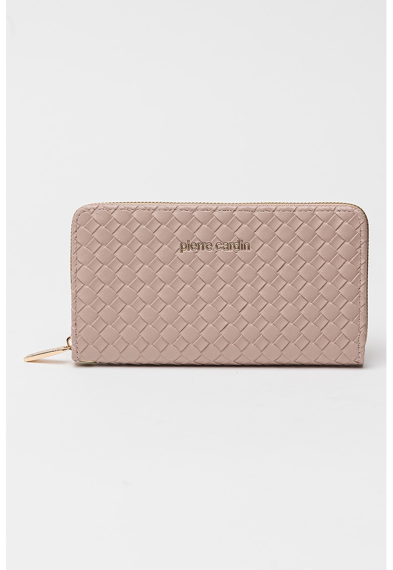 Portofel cu model texturat si fermoar Portofel cu model texturat si fermoar