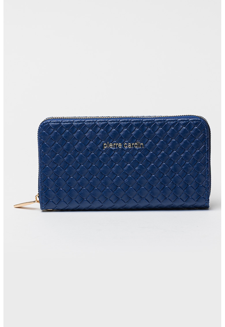 Portofel cu model texturat si fermoar Portofel cu model texturat si fermoar