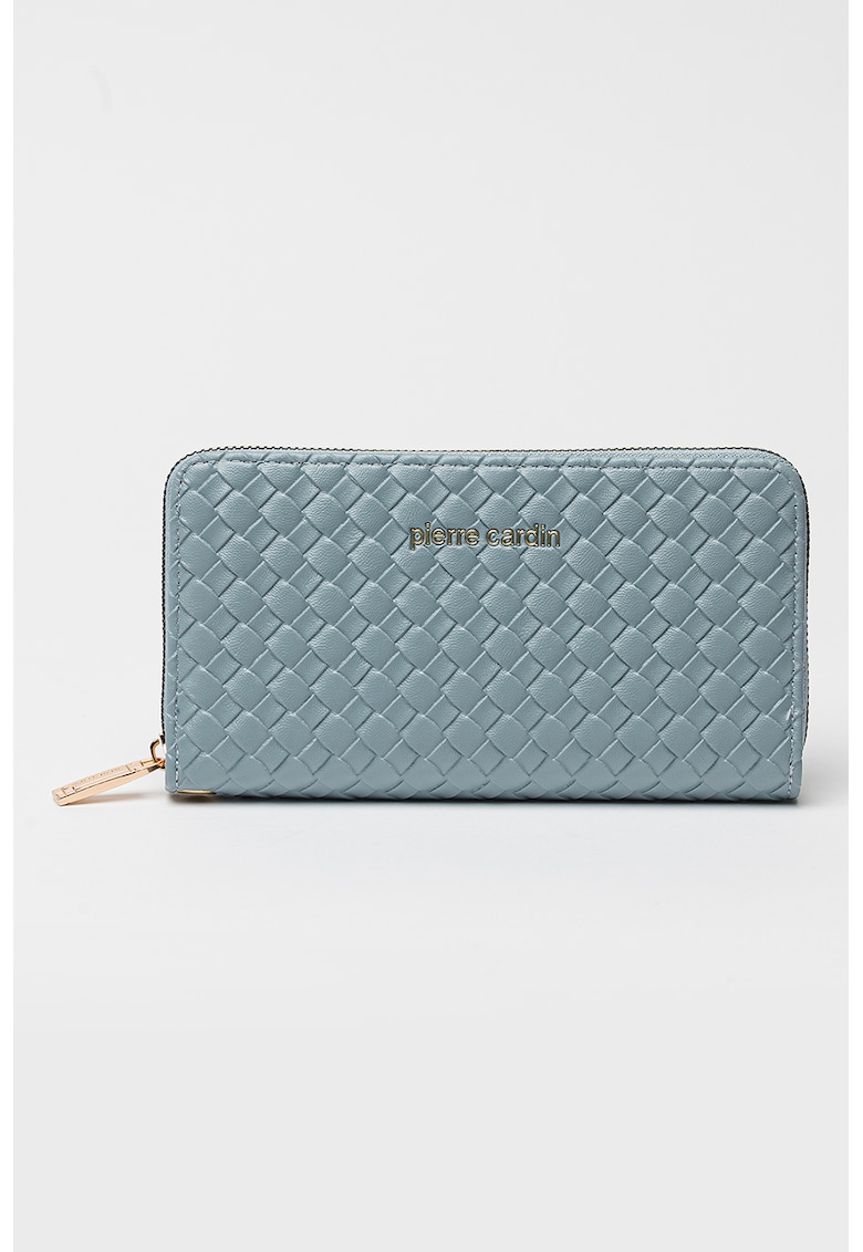 Portofel cu model texturat si fermoar Portofel cu model texturat si fermoar