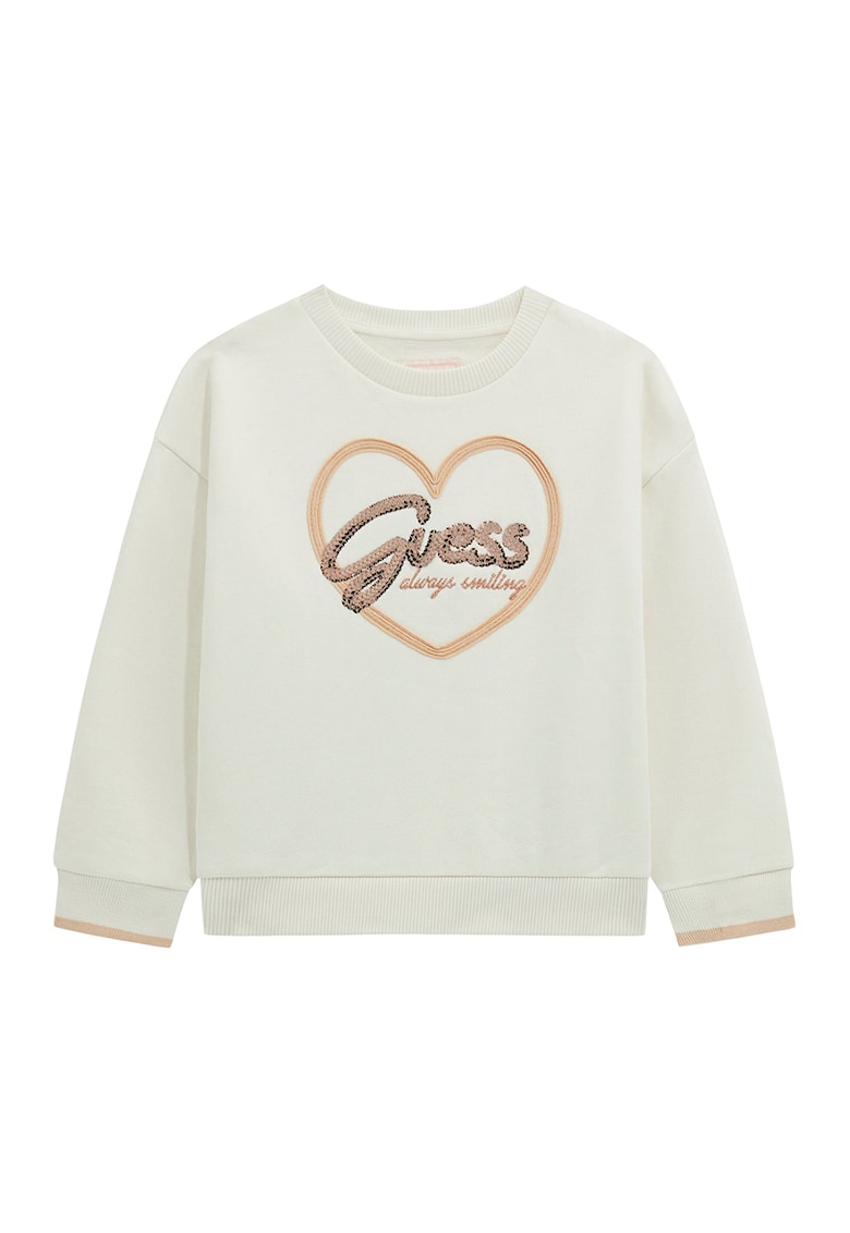 Bluza de trening cu imprimeu logo cu paiete