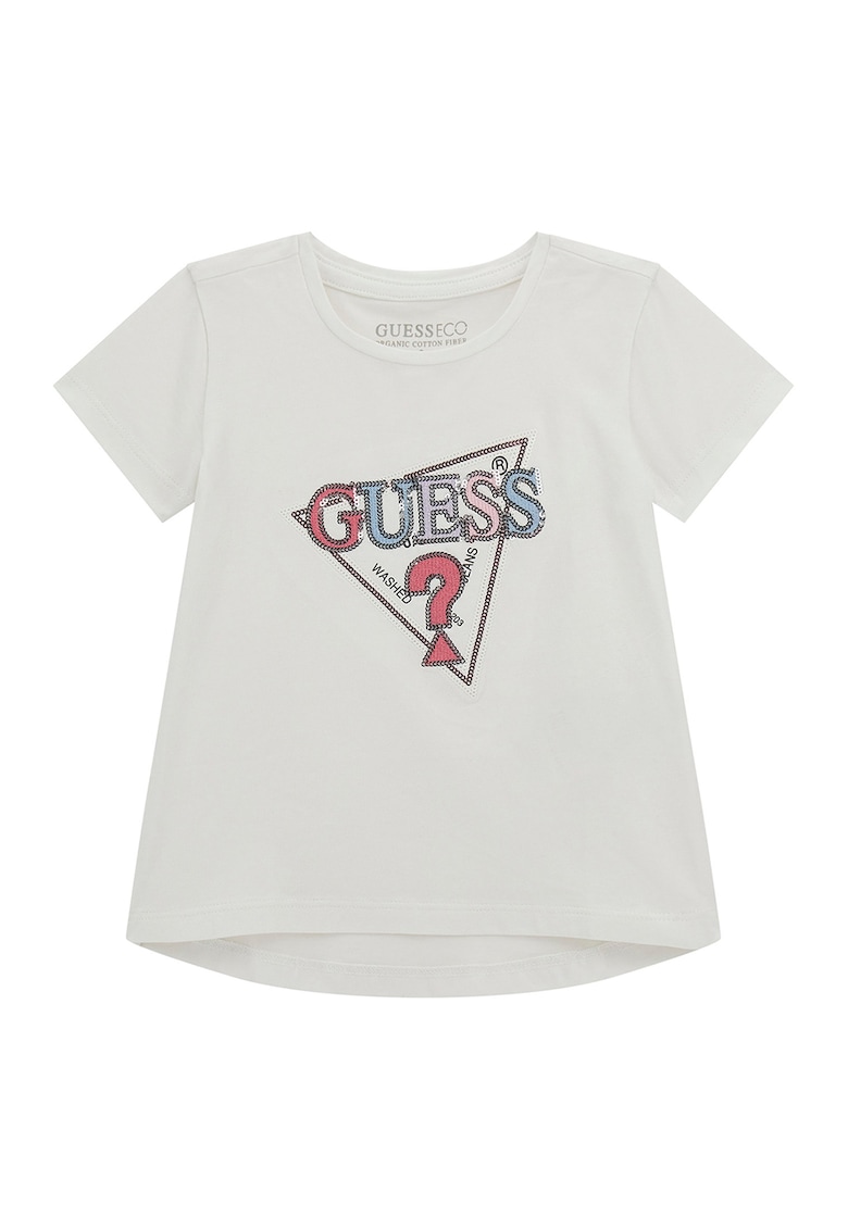 Tricou cu logo cu paiete