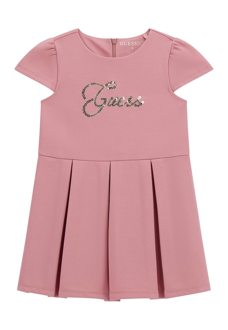 Rochie cu croiala in A si logo cu paiete Rochie cu croiala in A si logo cu paiete