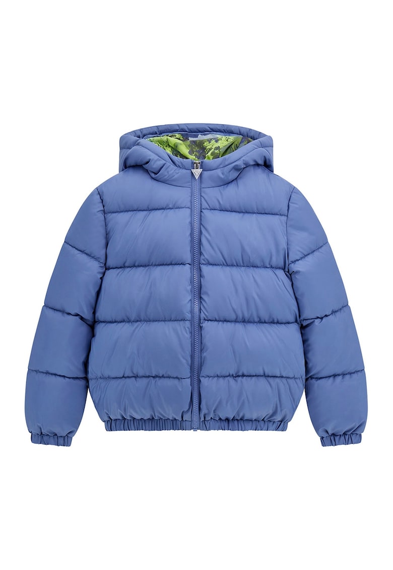 Geaca cu vatelina si gluga - Albastru lavanda