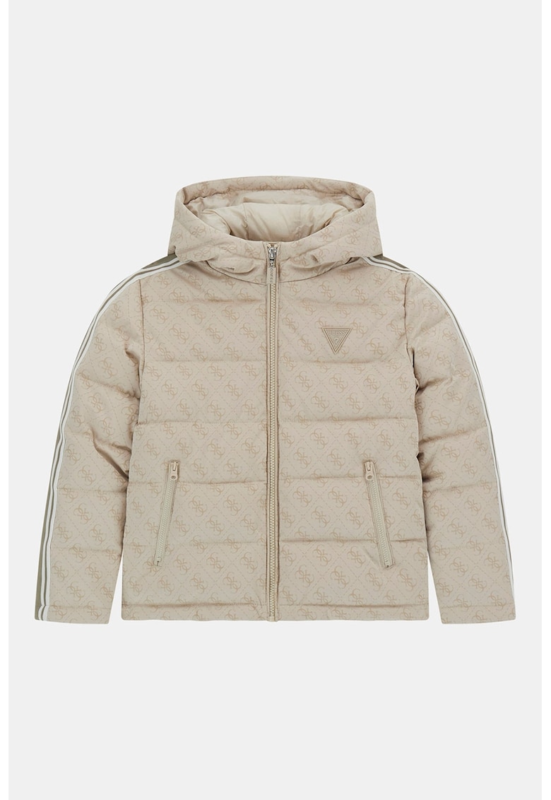 Jacheta cu gluga si model monograma