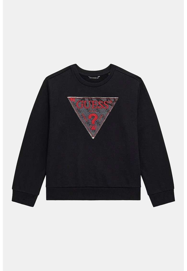 Bluza de trening cu imprimeu logo - Rosu/Negru/Gri deschis