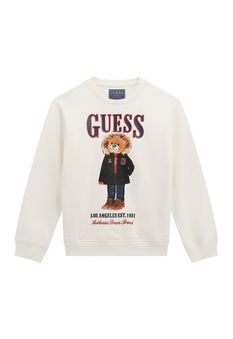 Bluza de trening cu logo si imprimeu urs