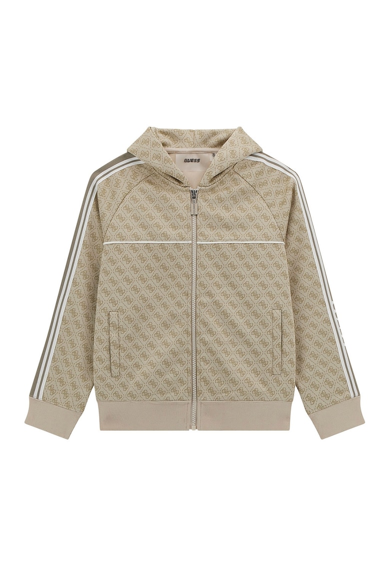 Hanorac cu fermoar si model monograma